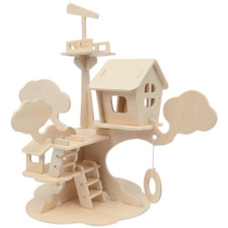 Marabu KiDS Puzzle 3D "Cabane dans l'arbre", 37 pièces