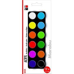 Marabu Acryl Basic Acrylic paint 3.5 ml 12 pc(s)