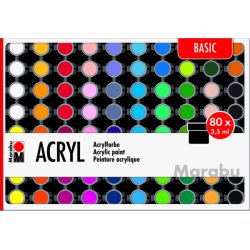 Marabu Acryl Basic Acrylic paint 3.5 ml 80 pc(s)
