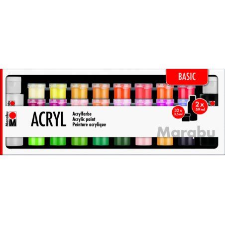 Marabu Acryl Basic Acrylic paint 34 pc(s)