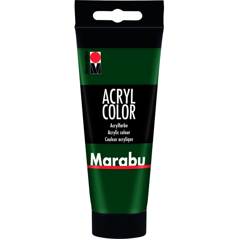 Marabu Peinture acrylique AcrylColor, 100 ml, vert sapin 075