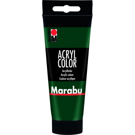 Marabu Peinture acrylique AcrylColor, 100 ml, vert sapin 075