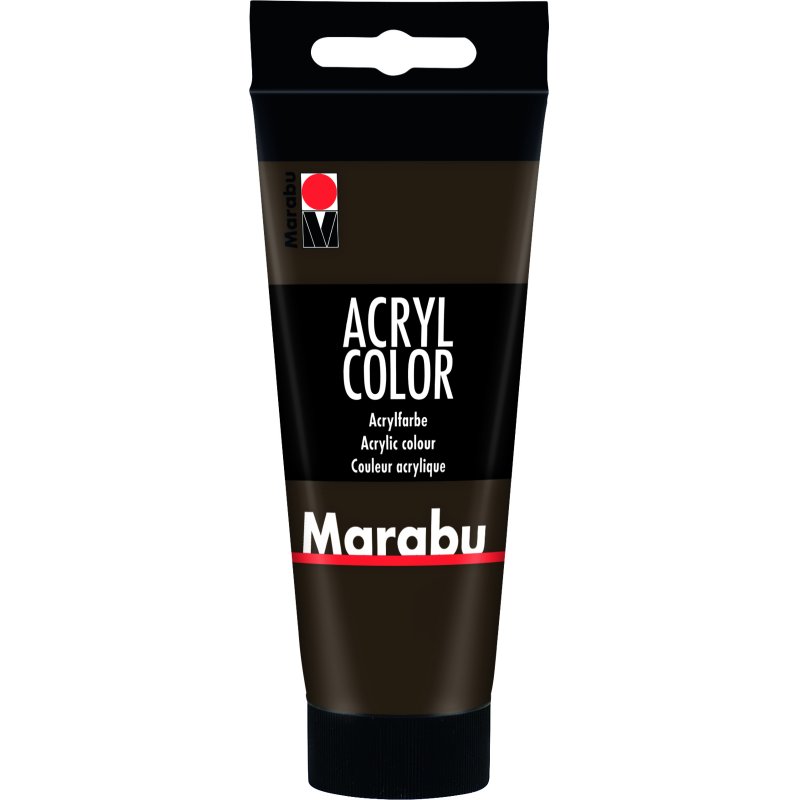 Marabu Peinture acrylique AcrylColor, 100 ml, brun foncé 045