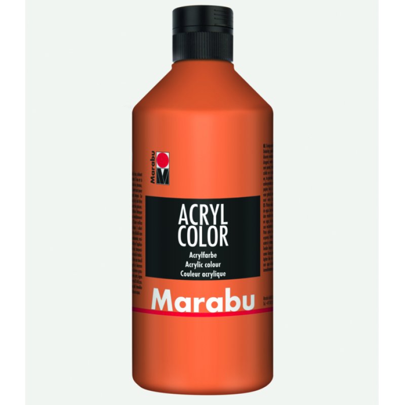 Marabu Peinture acrylique Acryl Color, 500 ml, orange 013