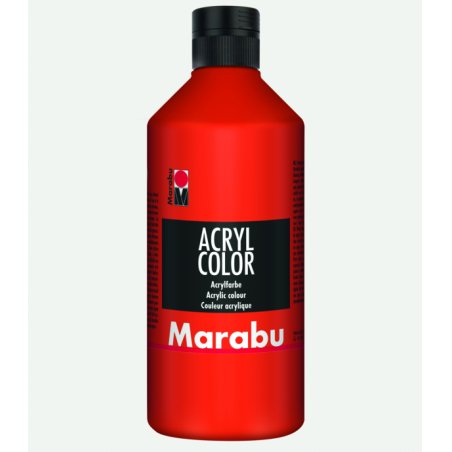 Marabu Peinture acrylique Acryl Color, 500 ml, vermillon 006