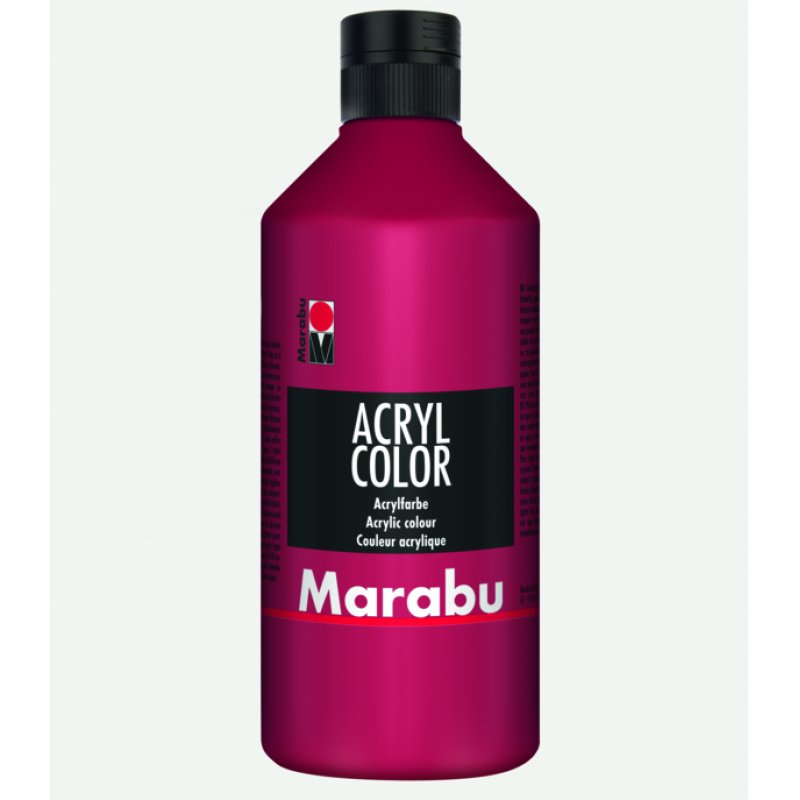 Marabu 12010075032 peinture acrylique 500 ml Rouge Tube