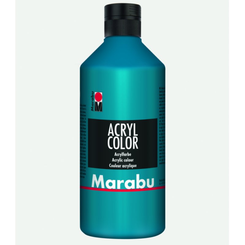 Marabu Peinture acrylique Acryl Color, 500 ml, cyan 056