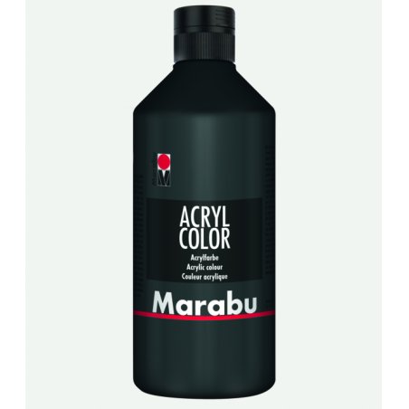 Marabu 12010075073 peinture acrylique 500 ml Noir Tube