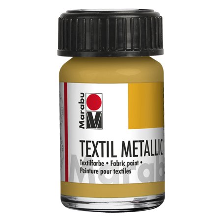 Marabu Peinture pour tissu "Textil Metallic", 15 ml, or