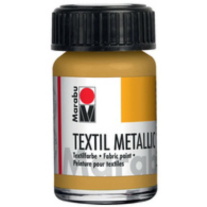Marabu Peinture pour tissu "Textil Metallic", 15 ml, argent