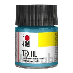 Marabu Peinture pour tissu Textil, 50 ml, turquoise 091