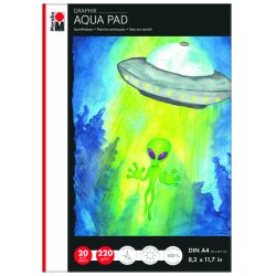 Marabu Aqua Pad Graphix Papier à lettres 20 feuilles