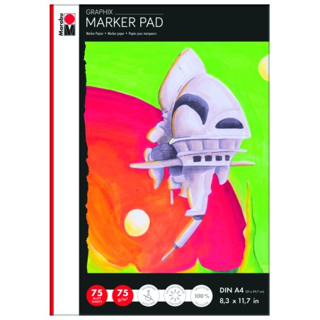 Marabu Bloc de papier pour marqueur Marker Pad GRAPHIX