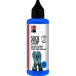 Marabu Peinture pour textile Sock Stop, 90 ml, bleu clair
