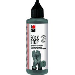 Marabu Peinture pour textile Sock Stop, 90 ml, gris