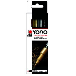 Marabu YONO Black, Gold, Rose, Silver 4 pc(s)