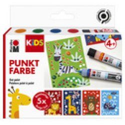 Marabu KiDS Set de peinture point à point Dot Pen "Animaux"