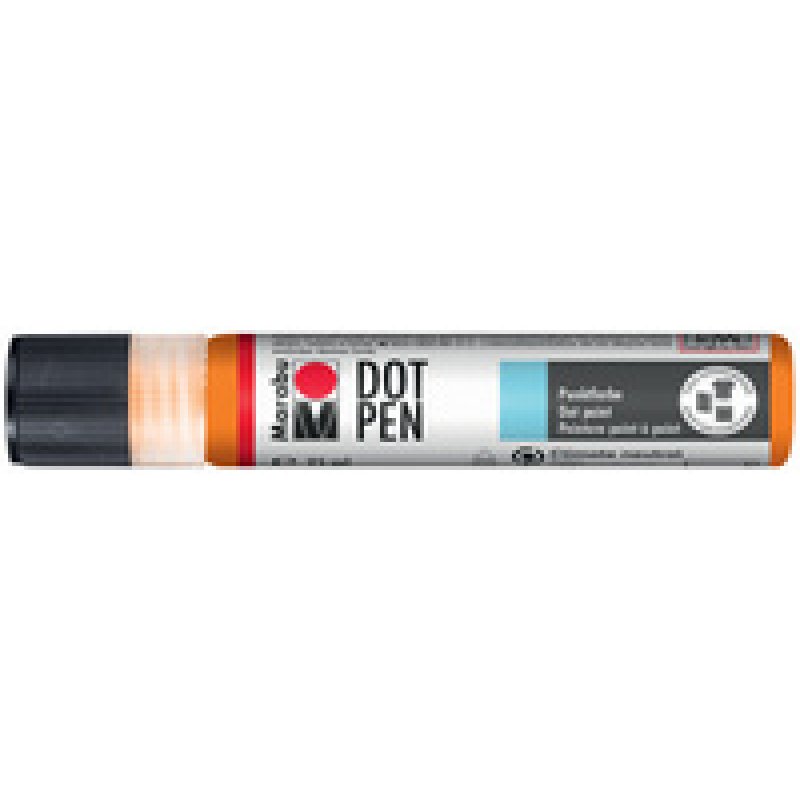 Marabu Peinture point à point Dot Pen, 25 ml, orange