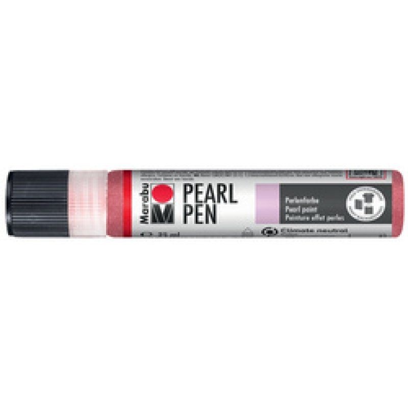 Marabu Perlenfarbe Pearl Pen, 25 ml, schimmer-silber