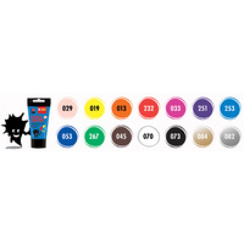 Marabu KiDS Gouache pour enfant Little Artist, 75 ml, bleu