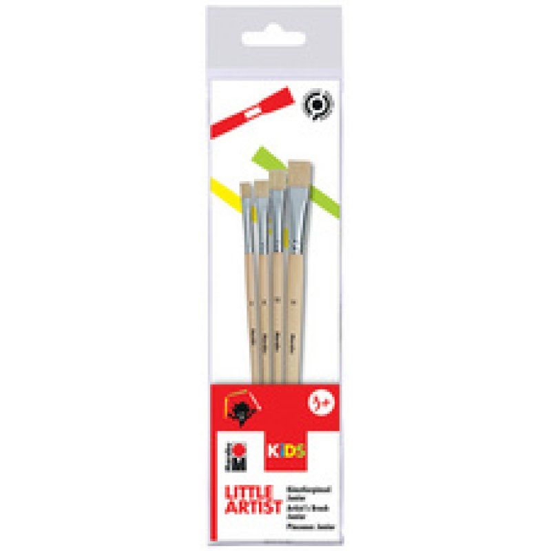 Marabu KiDS Pinceau pour artiste Little Artist, set de 4