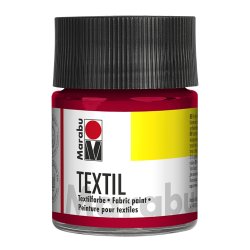 Marabu Peinture pour tissu Textil, 50 ml, cerise