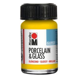 Marabu Peinture "Porcelain & Glass", brillant, 15 ml, jaune