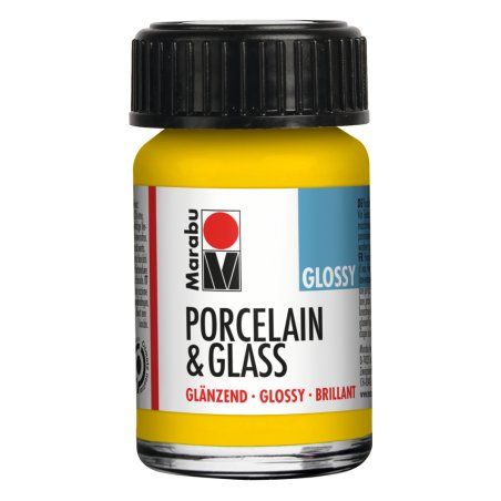 Marabu Peinture "Porcelain & Glass", brillant, 15 ml, jaune