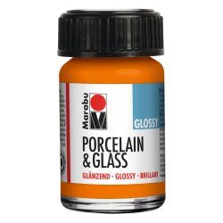 Marabu Peinture "Porcelain & Glass", brillant, 15 ml, orange
