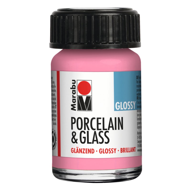 Marabu Peinture "Porcelain & Glass", brillant, 15 ml, rose