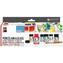 Marabu Peinture "Porcelain & Glass Glossy", kit de démarrage