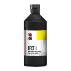 Marabu Peinture pour tissu "Textil", flacon 500 ml, noir