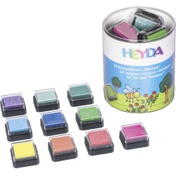 HEYDA Ink Pad Rainbow 10 colours assort.