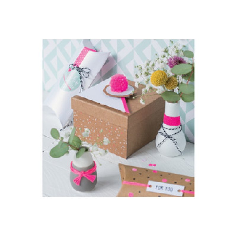 KNORR prandell Set de trombones à pompon "Fluo", assorti