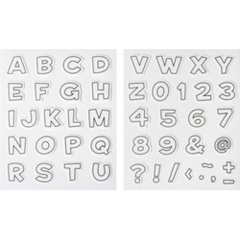 HEYDA Set tampons caoutchouc mousse "lettres & chiffres", I