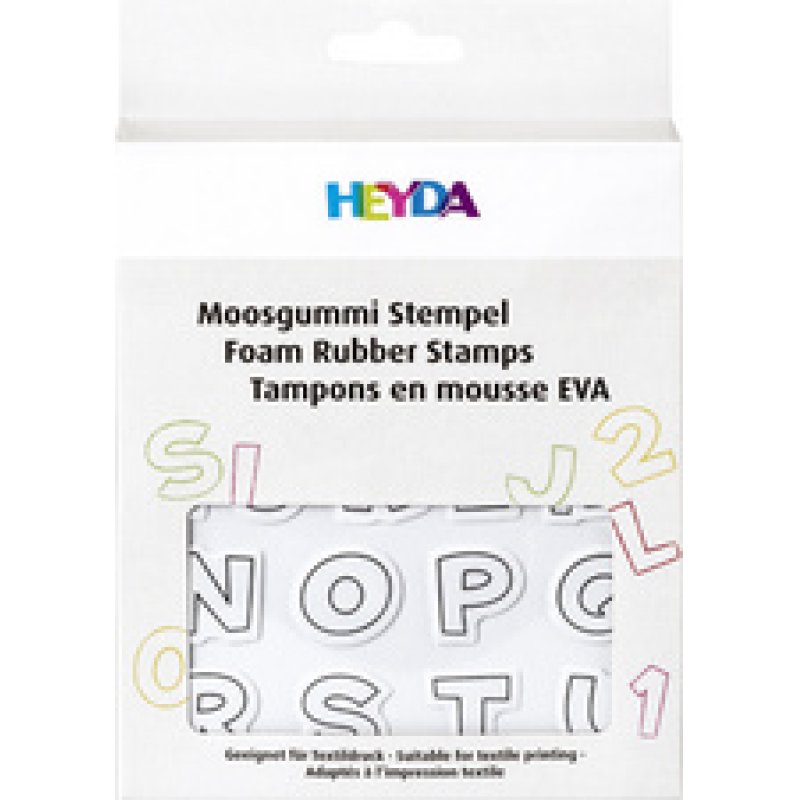 HEYDA Set tampons caoutchouc mousse "lettres & chiffres", II