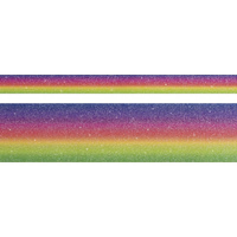 HEYDA Ruban adhésif décoratif "Rainbow Pastel Glitter"