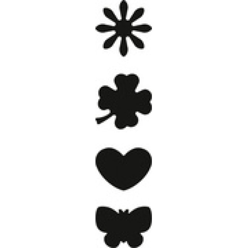 HEYDA Perforateur à motif mini "coeur", avec porte-clé