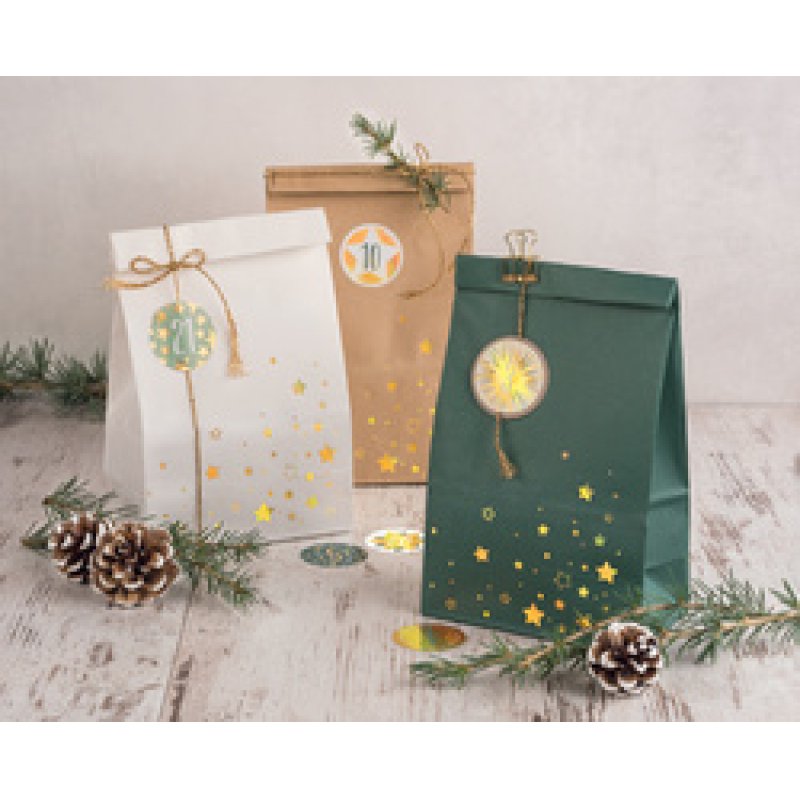 HEYDA Kit calendrier de l'Avent, sachets en papier, grand