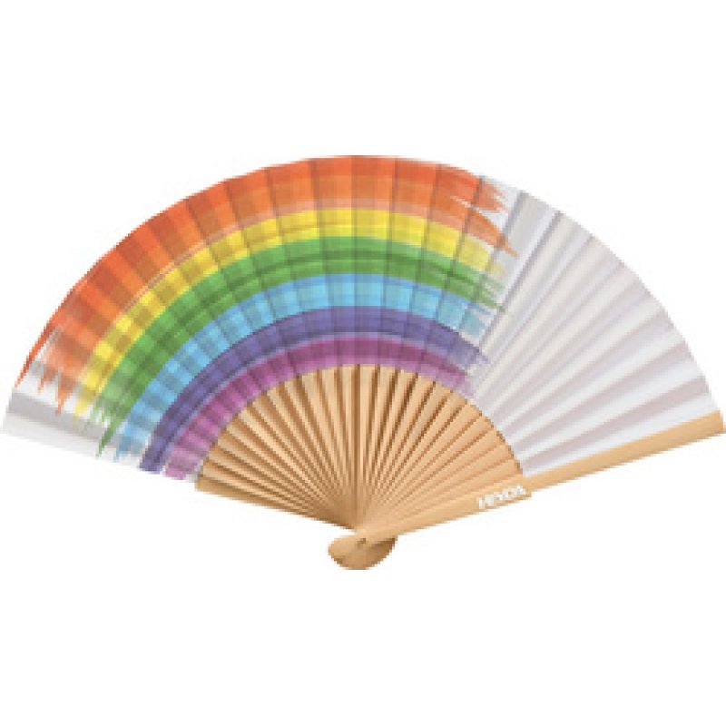 HEYDA Eventail en papier, largeur: 460 mm, noir