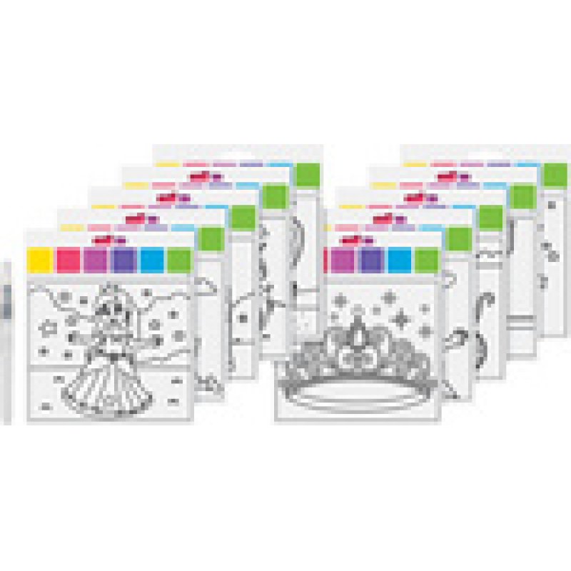 HEYDA Kit d'aquarelles "Princesse", 10 motifs