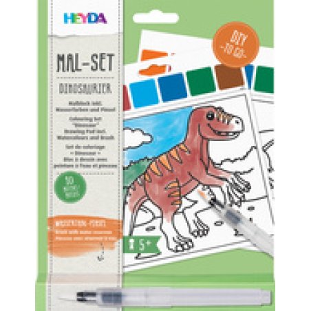 HEYDA Kit d'aquarelles "Animaux du zoo", 10 motifs