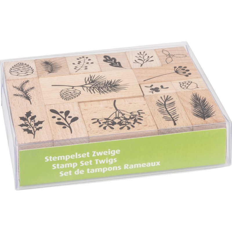 HEYDA Stamp Set "Twigs" 12 x 10 x 3 cm