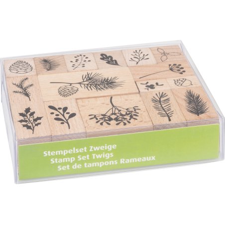 HEYDA Stamp Set "Twigs" 12 x 10 x 3 cm