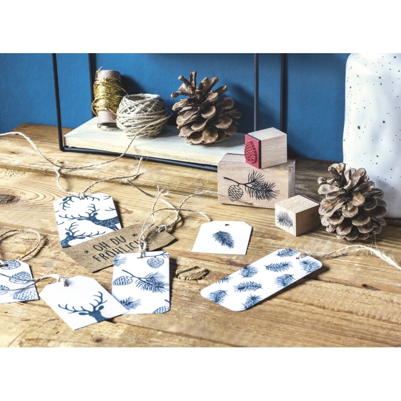 HEYDA Stamp Set "Twigs" 12 x 10 x 3 cm