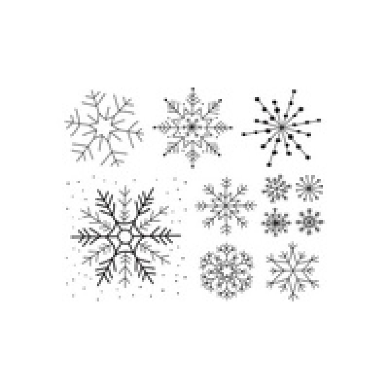 HEYDA Set de tampons à motif "Xmas Patches", boîte à fenêtre