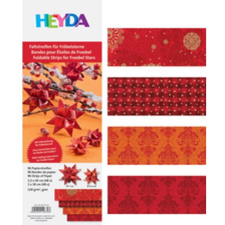 HEYDA Bande de papier à plier pour mini-étoiles, blanc