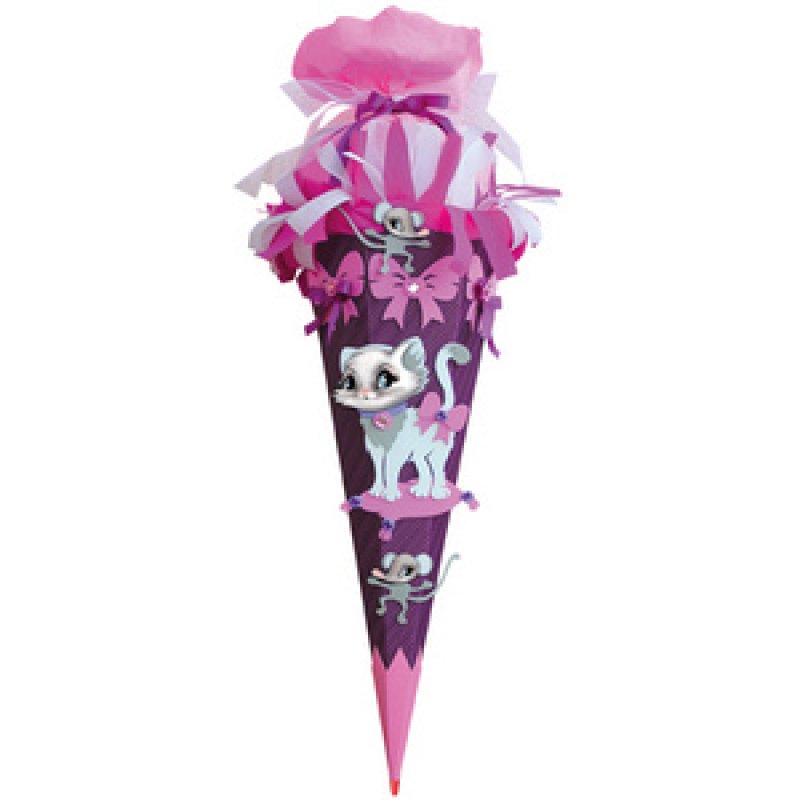 ROTH Kit de bricolage de cornet scolaire "chaton", hexago-