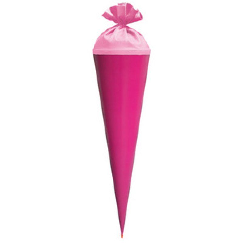 ROTH Bastelschultüte mit Verschluss, 700 mm, pink