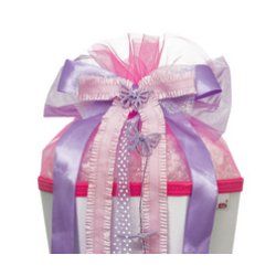 ROTH Schultütenschleife "Fairy", rosa/grün/weiß